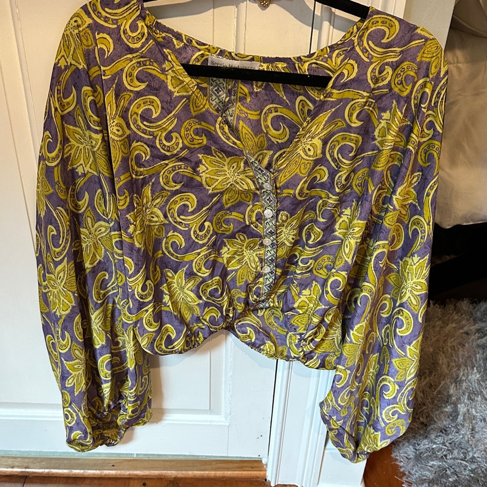 Floral Patterned Women's Top